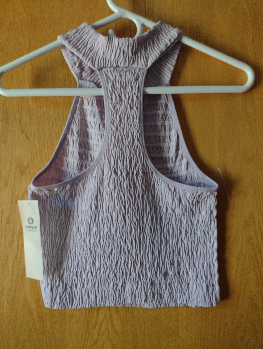 Mono B Lilac Smocked Halter Top Size S, M & L